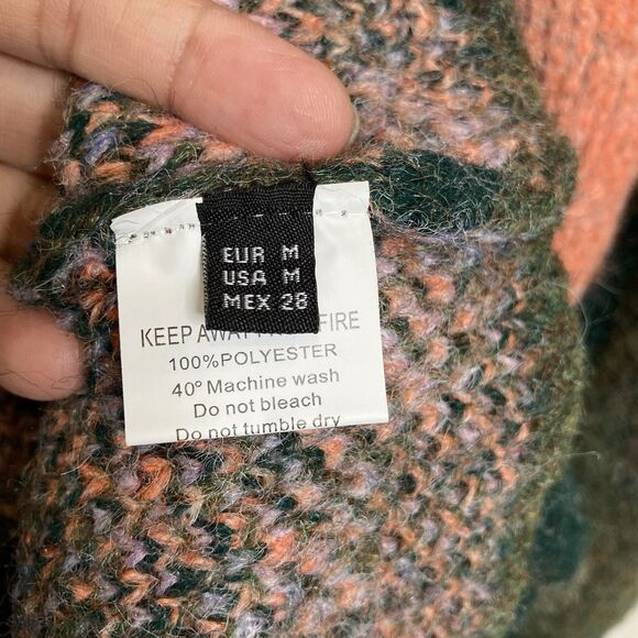 Kelly OBI Landscape Vintage Mohair Print Knit Cardigan Women M Long Sleeves NWT - Picture 12 of 14